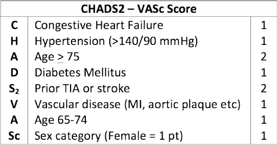 Cha2ds2-vasc points